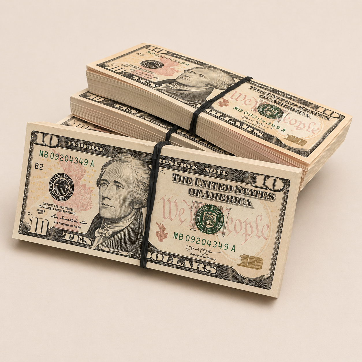 10$ Stack | 100 Notes