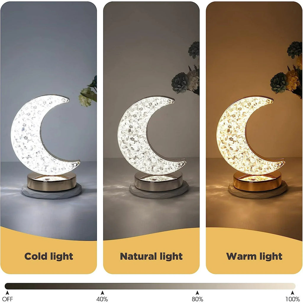 Crystal Moon Lamp